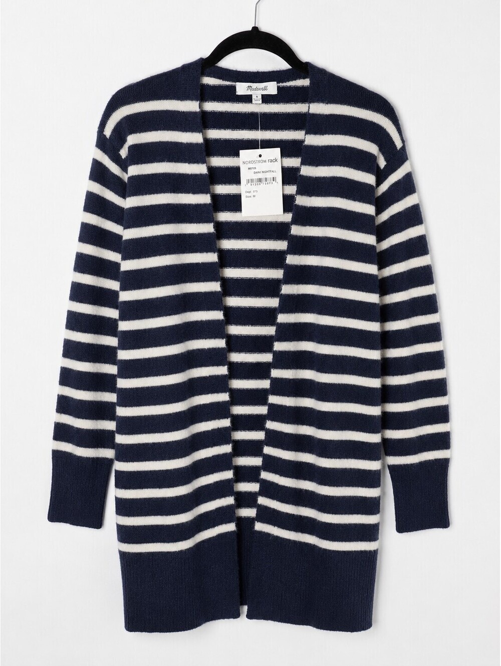 Madewell Cozy Walker Striped Merino Wool Alpaca Cardigan NWT M